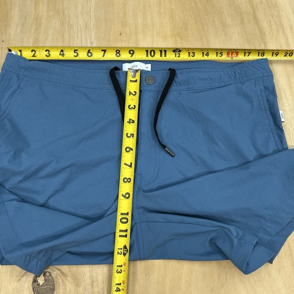 Onia The Calder Swim‎ Trunks Lined Shorts Mens 36x7 Blue Performance Drawstring - Picture 6 of 14